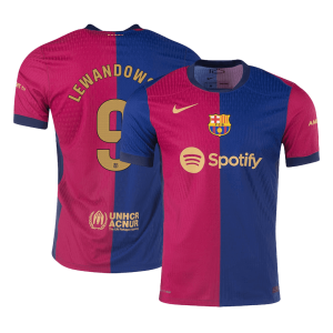 Barcelona LEWANDOWSKI #9 Home Custom Player Version Soccer Jersey 2024/25