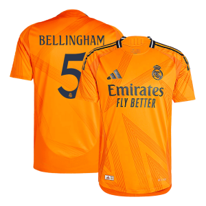 Real Madrid BELLINGHAM #5 Away Custom Player Version Soccer Jersey 2024/25