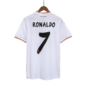 Real Madrid Jersey RONALDO #7 Home Retro Soccer Jersey 2013/14