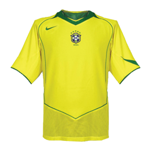 Brazil Jersey Custom Home Soccer Jersey 2004