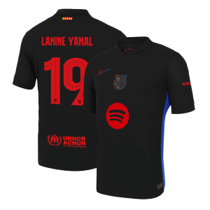 Barcelona LAMINE YAMAL #19 Away Custom Player Version Soccer Jersey 2024/25