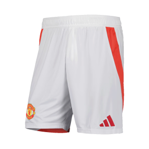 Manchester United Soccer Shorts Custom Home 2024/25