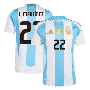 Argentina L.MARTÍNEZ #22 Home Custom Player Version Soccer Jersey 2024