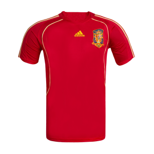 Spain Retro Jersey Home Soccer Shirt 2008
