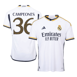 Real Madrid CAMPEONES #36 Home Custom Player Version Soccer Jersey 2023/24