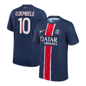 PSG O.DEMBÉLÉ #10 Home Custom Player Version Soccer Jersey 2024/25