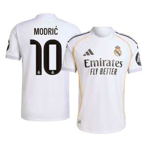 Real Madrid MODRIĆ #10 Home Custom Player Version Soccer Jersey 2025/26