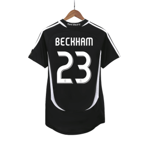 BECKHAM #23 Real Madrid Retro Jersey Away Soccer Shirt 2006/07