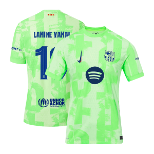 Barcelona LAMINE YAMAL #19 Third Away Custom Player Version Soccer Jersey 2024/25 - UCL Spotify Logo Without Text