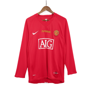 Manchester United Jersey Custom Home Soccer Jersey 2007/08 - UCL