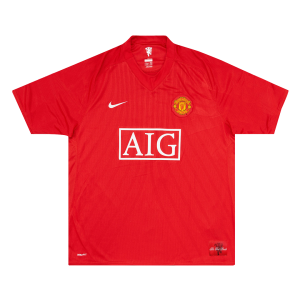 Manchester United Jersey Custom Home Soccer Jersey 2007/08