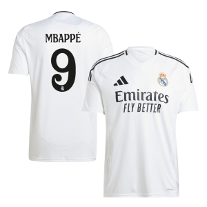 MBAPPÉ #9 Real Madrid Soccer Jersey Home Custom Shirt 2024/25