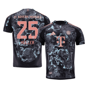 Bayern Munich MÜLLER #25 Away Custom Player Version Soccer Jersey 2024/25