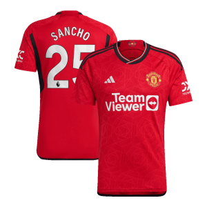Manchester United Jersey Custom SANCHO #25 Soccer Jersey Home 2023/24