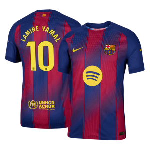 Barcelona LAMINE YAMAL #10 Home Custom Player Version Soccer Jersey 2025/26