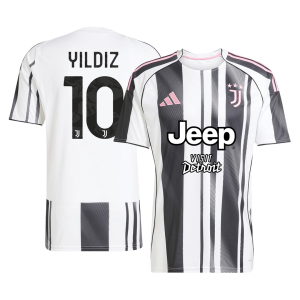 YILDIZ #10 Juventus Soccer Jersey Home Custom Shirt 2025/26