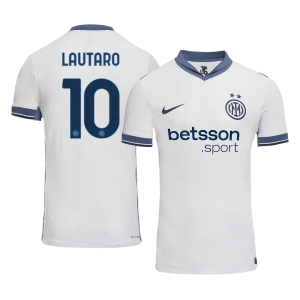 Inter Milan LAUTARO #10 Away Custom Player Version Soccer Jersey 2024/25