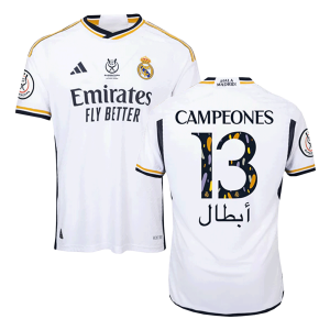 Real Madrid CAMPEONES #13 Home Custom Player Version Soccer Jersey 2023/24 - Campeones Supercopa