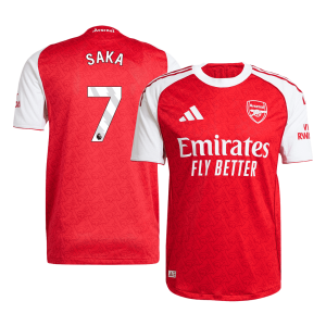 Arsenal SAKA #7 Home Custom Player Version Soccer Jersey 2025/26