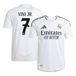 Real Madrid VINI JR. #7 Home Custom Player Version Soccer Jersey 2024/25