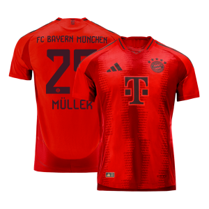 Bayern Munich MÜLLER #25 Home Custom Player Version Soccer Jersey 2024/25
