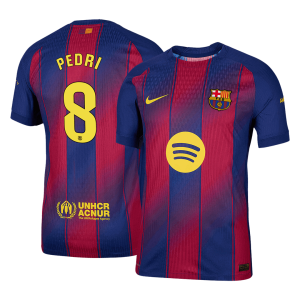 Barcelona PEDRI #8 Home Custom Player Version Soccer Jersey 2025/26