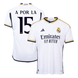 Real Madrid A POR LA #15 Home Custom Player Version Soccer Jersey 2023/24