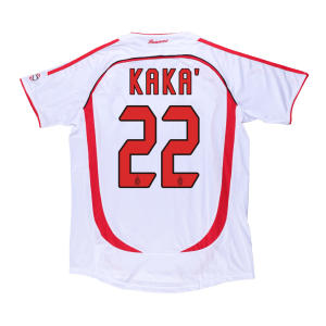 KAKA' #22 AC Milan Retro Jersey Away Soccer Shirt 2006/07 UCL