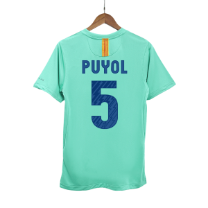 PUYOL #5 Barcelona Retro Jersey Away Soccer Shirt 2010/11