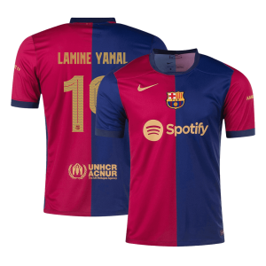 LAMINE YAMAL #19 Barcelona Soccer Jersey Home Custom Shirt 2024/25-UCL