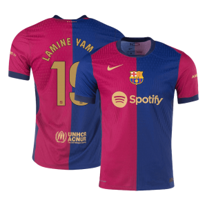 Barcelona LAMINE YAMAL #19 Home Custom Player Version Soccer Jersey 2024/25