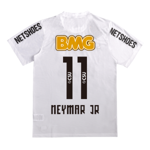 NEYMAR JR #11 Santos FC Retro Jersey Home Soccer Shirt 2012