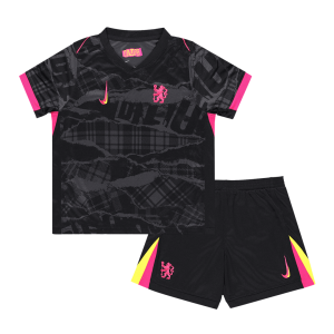 Kids Chelsea Custom Third Away Soccer Kits 2024/25