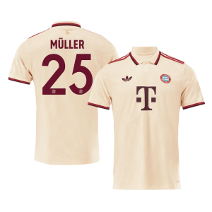 MÜLLER #25 Bayern Munich Soccer Jersey Third Away Custom Shirt 2024/25 -UCL