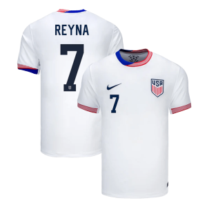 REYNA #7 USA Soccer Jersey Home Custom Shirt 2024