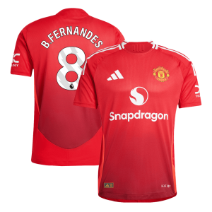 Manchester United B.FERNANDES #8 Home Custom Player Version Soccer Jersey 2024/25