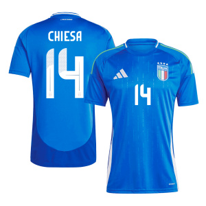 CHIESA #14 Italy Soccer Jersey Home Custom Shirt 2024