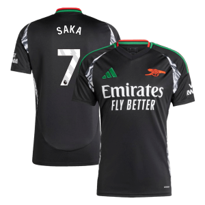 SAKA #7 Arsenal Soccer Jersey Away Custom Shirt 2024/25