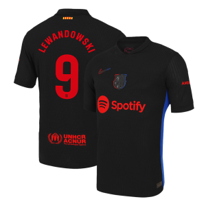 Barcelona LEWANDOWSKI #9 Away Custom Player Version Soccer Jersey 2024/25
