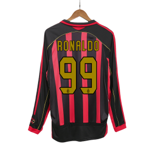 RONALDO #99 AC Milan Retro Jersey Home Soccer Shirt 2006/07