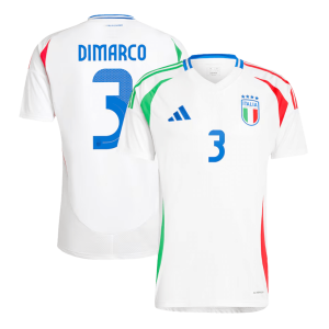 DIMARCO #3 Italy Soccer Jersey Away Custom Shirt 2024