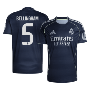 BELLINGHAM #5 Real Madrid Soccer Jersey Away Custom Shirt 2025/26