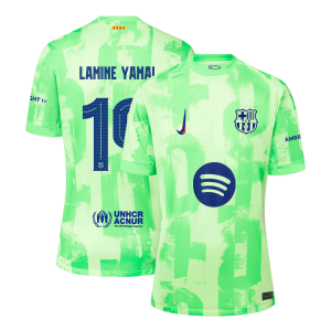 LAMINE YAMAL #19 Barcelona Third Away Soccer Jersey 2024/25 - UCL（Spotify Logo Without Text）