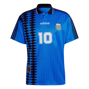 Argentina Jersey #10 Away Retro Soccer Jersey 1994