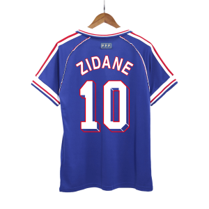 ZIDANE #10 France Retro Jersey Home Soccer Shirt 1998 World Cup