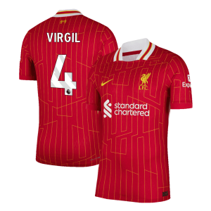 Liverpool VIRGIL #4 Home Custom Player Version Soccer Jersey 2024/25