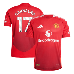 Manchester United GARNACHO #17 Home Custom Player Version Soccer Jersey 2024/25