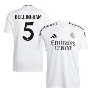 BELLINGHAM #5 Real Madrid Soccer Jersey Home Custom Shirt 2024/25