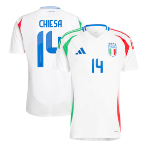 CHIESA #14 Italy Soccer Jersey Away Custom Shirt 2024