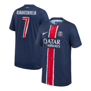 PSG KVARATSKHELIA #7 Home Custom Player Version Soccer Jersey 2024/25 - UCL